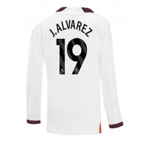 Manchester City Julian Alvarez #19 Venkovní Dres 2023-24 Dlouhý Rukáv